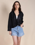 Ladies Chic Sheer Button Down Shirt SKT491 - SWEETKAMA