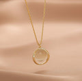 Ladies Chic Transparent Oval Pendent Necklace SKAJ020 - SWEETKAMA