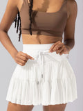 Ladies Drawstring High Waist Pleated Skirt EKDC - SWEETKAMA