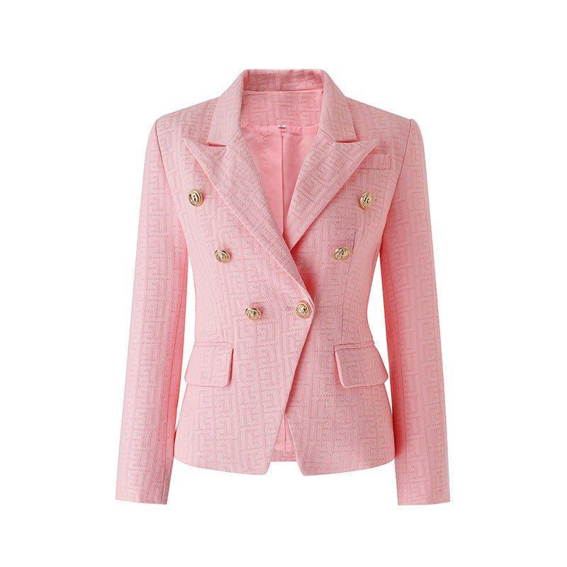 Ladies Elegant Color Block Blazer 11206 - SWEETKAMA