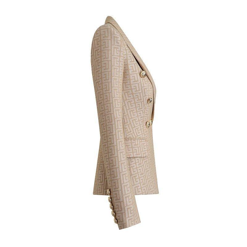 Ladies Elegant Color Block Blazer 11206 - SWEETKAMA