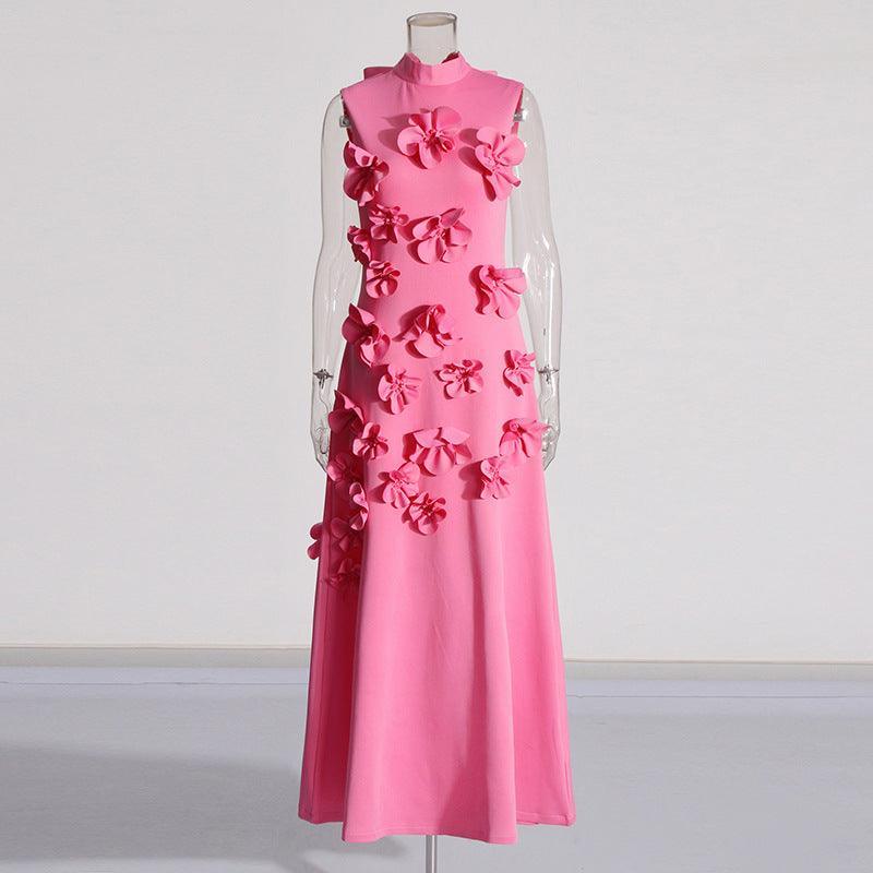 Ladies Elegant Flower Sleeveless Maxi Dress SKX1784 - SWEETKAMA