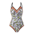 Ladies Floral Print Reversible One Piece Swimwear Y18 - SWEETKAMA