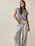 Ladies Funnel Neckline Top and Pants Set SKST474 - SWEETKAMA