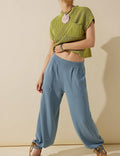 Ladies Funnel Neckline Top and Pants Set SKST474 - SWEETKAMA