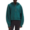 Ladies Half Zip Daily Hoodie Sweatshirt 2323 - SWEETKAMA