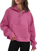 Ladies Half Zip Daily Hoodie Sweatshirt 2323 - SWEETKAMA