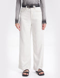 Ladies High Waist Straight Leg Denim Pants SKP284 - SWEETKAMA