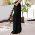 Ladies High Waist Stright Wide Leg Pants SKP9029 - SWEETKAMA