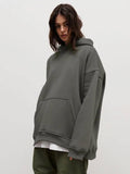 Ladies Hooded Long Sleeves Color Casual Hoodie WY0007 - SWEETKAMA