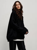 Ladies Hooded Long Sleeves Color Casual Hoodie WY0007 - SWEETKAMA