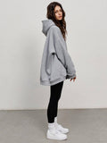 Ladies Hooded Long Sleeves Color Casual Hoodie WY0007 - SWEETKAMA