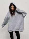 Ladies Hooded Long Sleeves Color Casual Hoodie WY0007 - SWEETKAMA