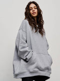 Ladies Hooded Long Sleeves Color Casual Hoodie WY0007 - SWEETKAMA