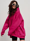 Ladies Hooded Long Sleeves Color Casual Hoodie WY0007 - SWEETKAMA