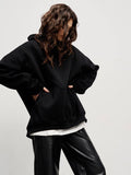 Ladies Hooded Long Sleeves Color Casual Hoodie WY0007 - SWEETKAMA