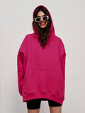 Ladies Hooded Long Sleeves Color Casual Hoodie WY0007 - SWEETKAMA