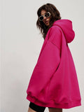 Ladies Hooded Long Sleeves Color Casual Hoodie WY0007 - SWEETKAMA