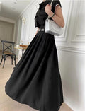 Ladies Lapel Wide Leg Top and Pants 2PCS Set SKST393 - SWEETKAMA