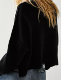 Ladies Long Sleeves Street Crop Pullover SKT514 - SWEETKAMA