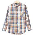 Ladies Plaid Print Long Sleeves Blouse 29016 - SWEETKAMA