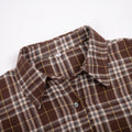 Ladies Plaid Print Long Sleeves Shirt CY0035 - SWEETKAMA