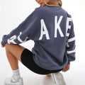 Ladies Print Daily Long Sleeves Sweatshirt 9966 - SWEETKAMA