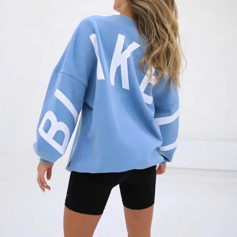 Ladies Print Daily Long Sleeves Sweatshirt 9966 - SWEETKAMA