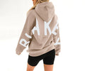 Ladies Print Long Sleeves Hoodie Sweatshirt 8888 - SWEETKAMA