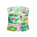 Ladies Ruched Mesh Tie Dye Tube Top HH-8895 - SWEETKAMA