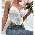 Ladies Sexy Lace Pleated Backless Corset K0178 - SWEETKAMA