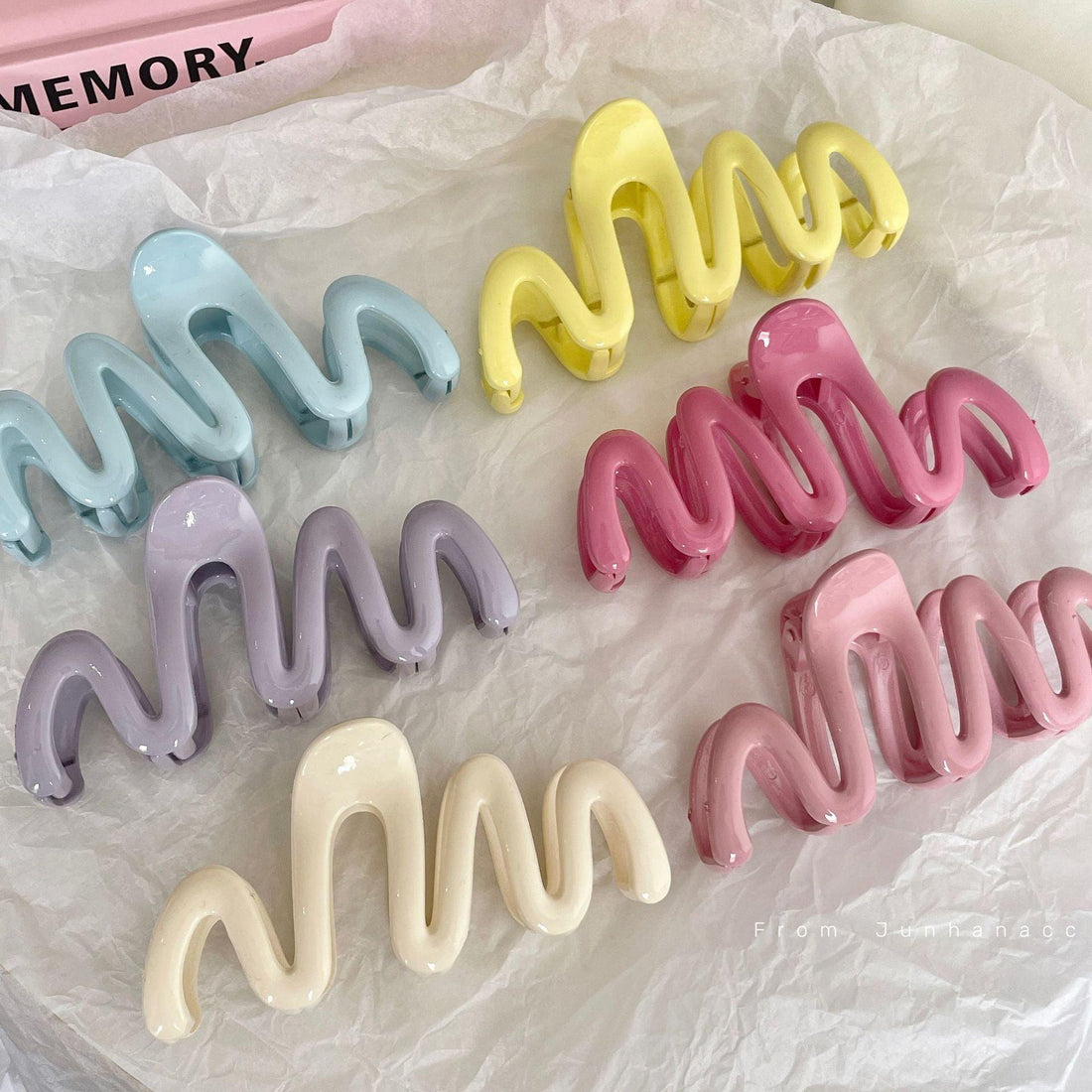 Ladies Simple Casual Wave Shaped Hair Claw Clip SKAJ074 - SWEETKAMA