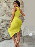 Ladies Sleeveless One Shoulder Midi Dress 241LQ54013-A888 - SWEETKAMA