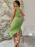 Ladies Sleeveless One Shoulder Midi Dress 241LQ54013-A888 - SWEETKAMA