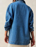 Ladies Solid Color Long Sleeves Denim Jacket SKT524 - SWEETKAMA