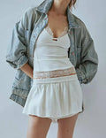 Ladies Solid Color Long Sleeves Denim Jacket SKT524 - SWEETKAMA