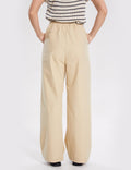 Ladies Solid Color Pockets High Waist Pants SKP350 - SWEETKAMA