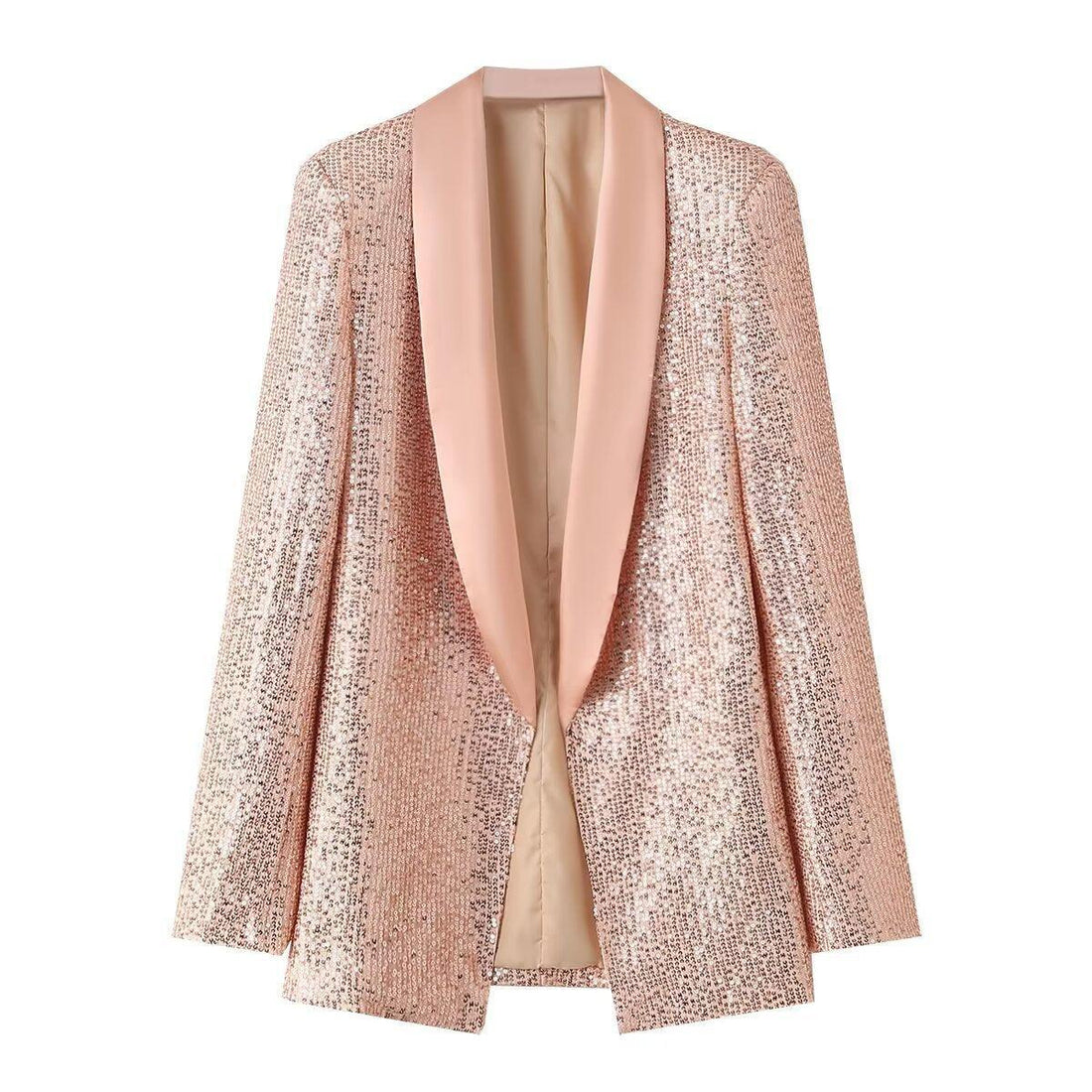 Ladies Solid Color Sequin Suit Coat B1281 - SWEETKAMA