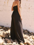 Ladies Solid Color Strapless Wide Leg Jumpsuit SKJ511 - SWEETKAMA