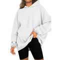 Ladies Solid Long Sleeves Hooded Neck Hoodie H3960 - SWEETKAMA