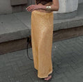 Ladies Sparkle Glitter Sequin Maxi Skirt LH0610 - SWEETKAMA