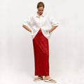 Ladies Sparkle Glitter Sequin Maxi Skirt LH0610 - SWEETKAMA