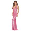 Ladies Sparkle Sequin Halter Slim Maxi Dress R9162 - SWEETKAMA