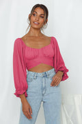 Ladies Square Collar Off Shoulder Daily Short Top GSCB - SWEETKAMA