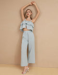 Ladies Strape Shoulder Top and Pants Sets SKST421 - SWEETKAMA