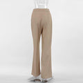 Ladies Stright Leg High Waist Loose Casual Pants C-K6021 - SWEETKAMA