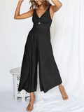 Ladies String Shoulder Overall Sleeveless Jumpsuit 2387# - SWEETKAMA