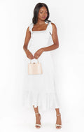 Ladies String Tie Daily Long Dress GQOQ001 - SWEETKAMA