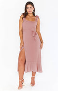 Ladies String Tie Daily Long Dress GQOQ001 - SWEETKAMA