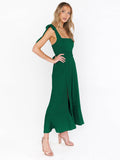 Ladies String Tie Daily Long Dress GQOQ001 - SWEETKAMA